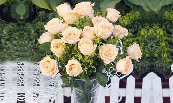 香槟玫瑰的花语——深情与祝福（21朵香槟玫瑰传递的爱意与祝福）