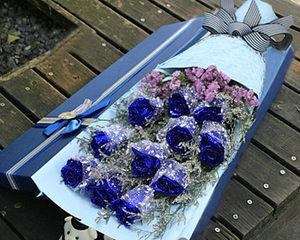 蓝色妖姬——代表爱情的永恒之花（送给女朋友的蓝色妖姬，寓意深远）