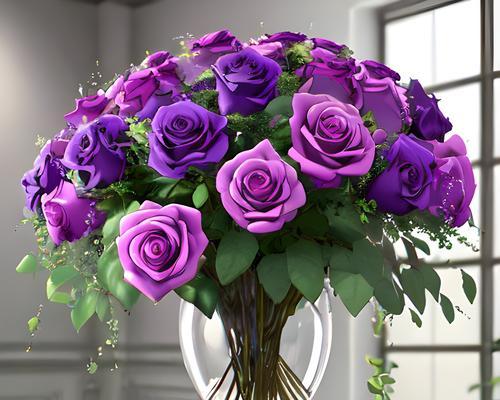 紫色玫瑰的寓意与象征——神秘与奇幻（探索紫色玫瑰花的魅力，解读其深刻的象征意义）