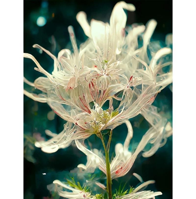白彼岸花（一朵怀旧与寂寞交织的花）