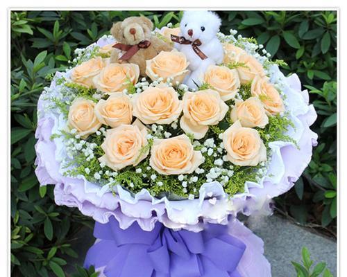 21朵香槟玫瑰的花语（祝福之花盛开）