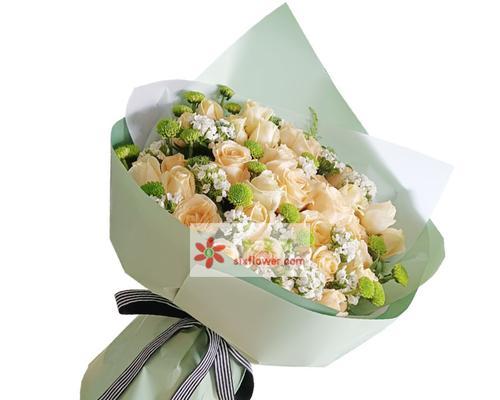 21朵香槟玫瑰的花语（祝福之花盛开）