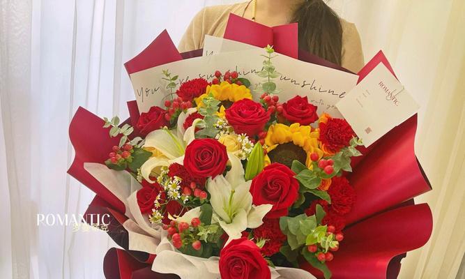 玫瑰百合花束制作的方法视频讲解