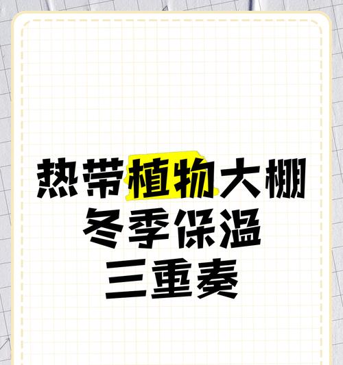 不耐寒植物如何保温过冬？有哪些有效的保温方法？
