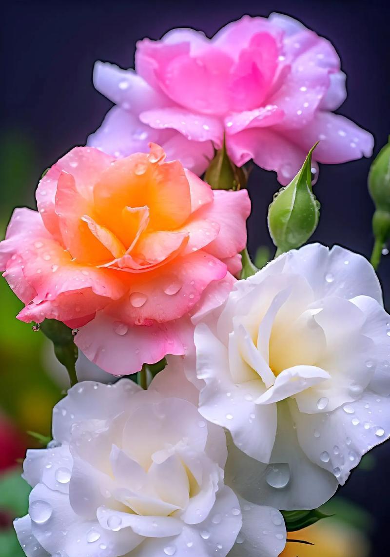 橙色百合与紫色玫瑰的花语是什么？