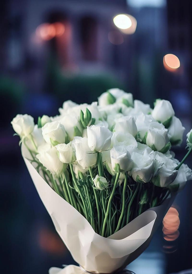 白桔梗花束的花语是什么？它传递了怎样的情感？