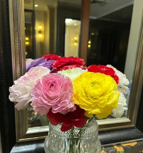 混色牡丹花插花的美观技巧有哪些？