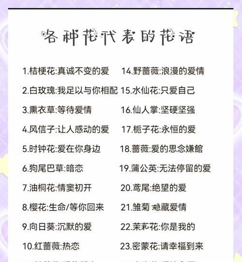 动漫中有哪些经典的花语？