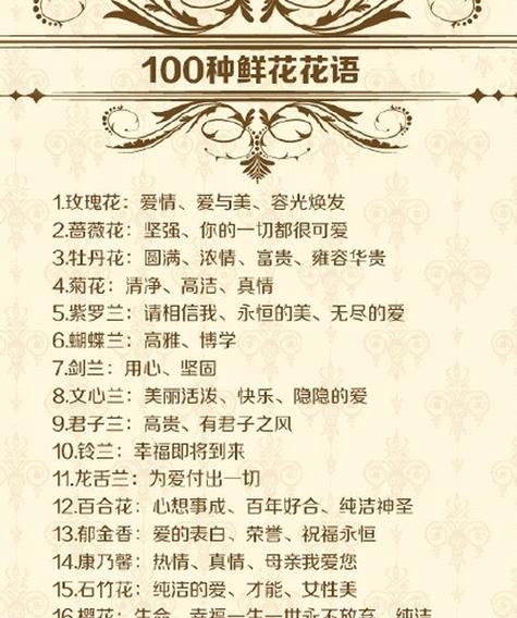 带有悔恨意义的花语是什么？