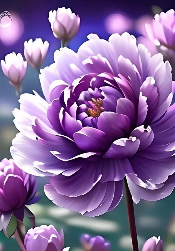 浅紫色牡丹花的含义是什么？它有何特殊象征？