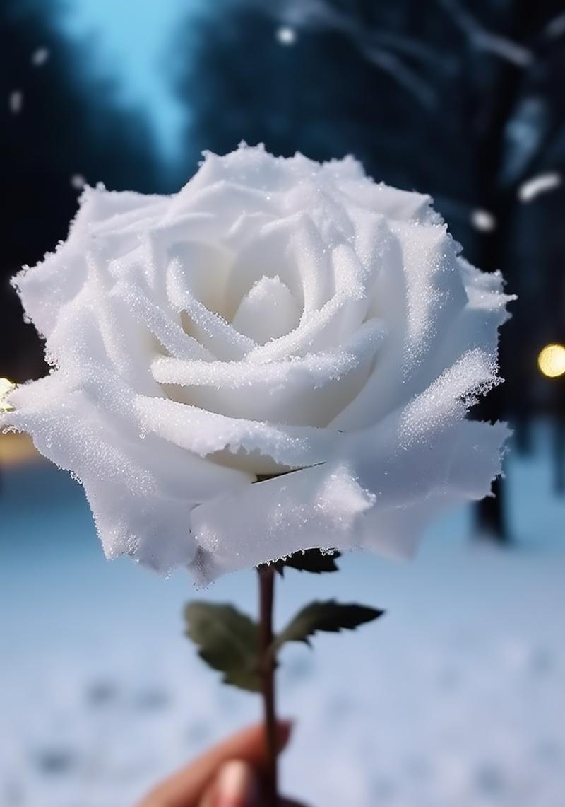 男朋友制作雪玫瑰花代表什么？雪玫瑰花语有何深意？