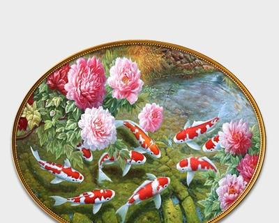 锦鲤与牡丹花搭配的寓意是什么？