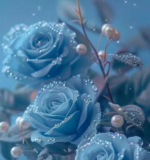 蓝色大束碎玫瑰花的花语是什么？代表了什么情感？