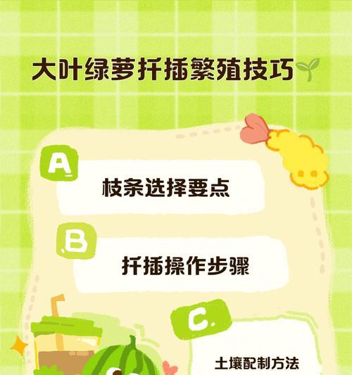 大绿萝繁殖技巧及注意事项是什么？
