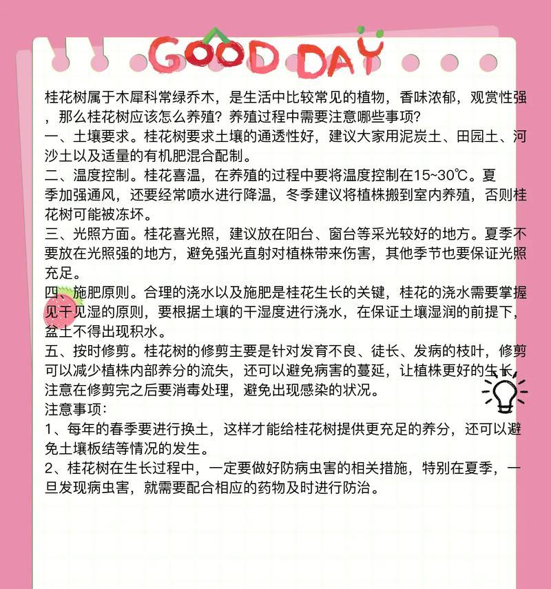 桂花养护方法有哪些常见问题？