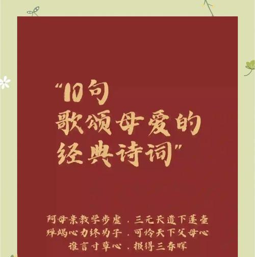 赞扬母爱的花语是什么？哪种花最能表达对母亲的敬爱？