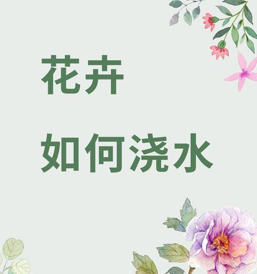 姐弟种花浇水正确方法是什么？如何科学浇水？