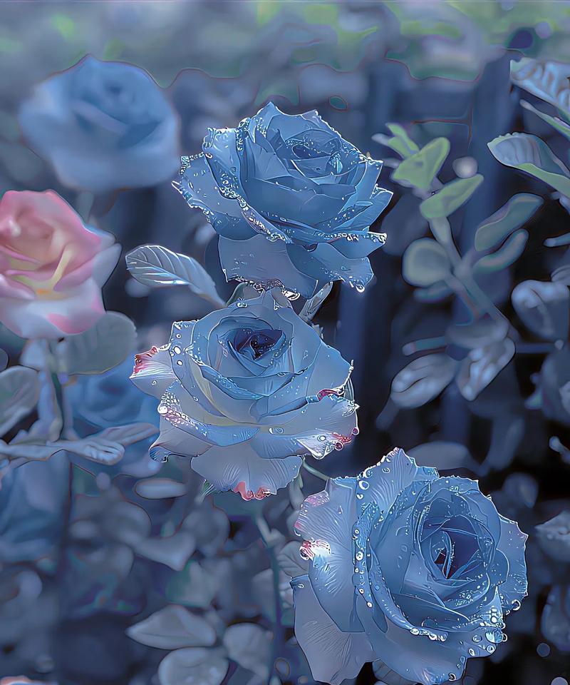 蓝色玫瑰花的表情含义和花语解释是什么？