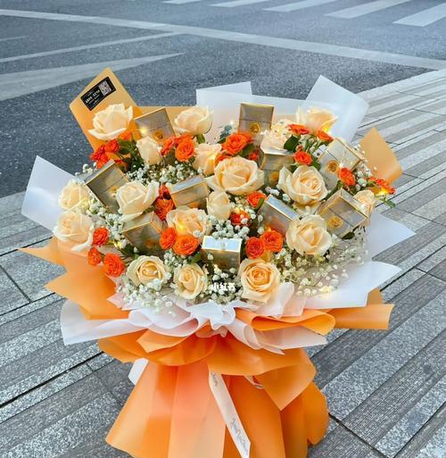 淡橙色香槟玫瑰花代表什么？
