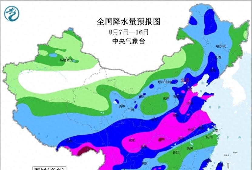 北京新一轮强降雨中心已定，今晚至明天8月9日，大雨暴雨分布如下
