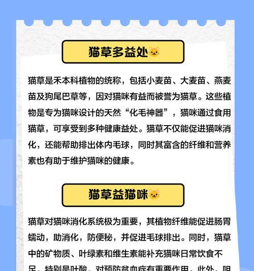 猫草需要每天浇水吗？——猫咪健康的关键之一（猫草的重要性、适宜浇水的时间、注意事项等）