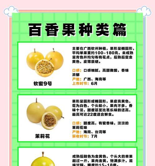 百香果种植与生长周期