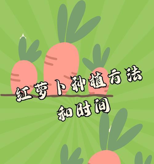 胡萝卜储存方法（保鲜技巧及注意事项）