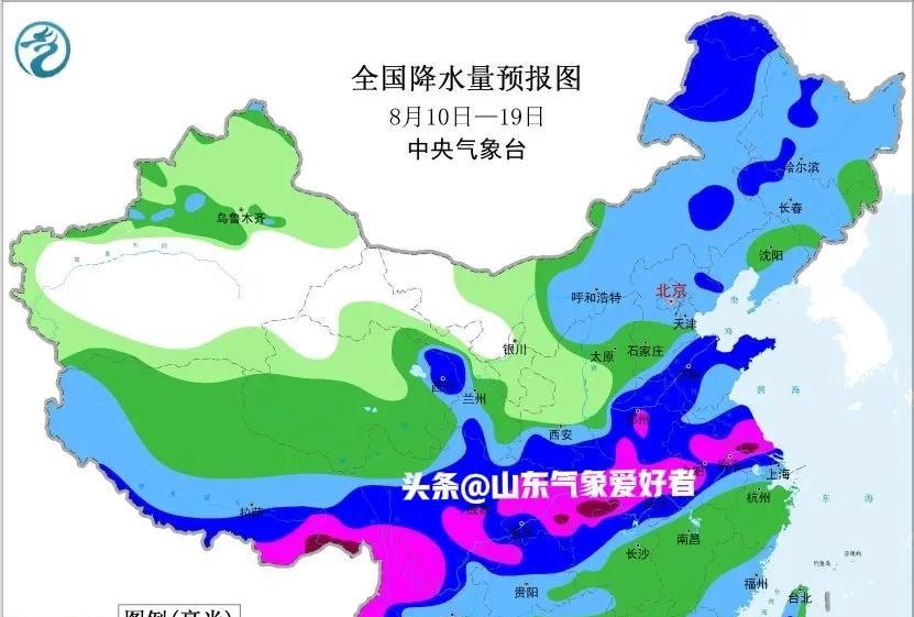 今夜山东再迎降雨！分析:副高南北摆动，15日起中到大雨来袭！