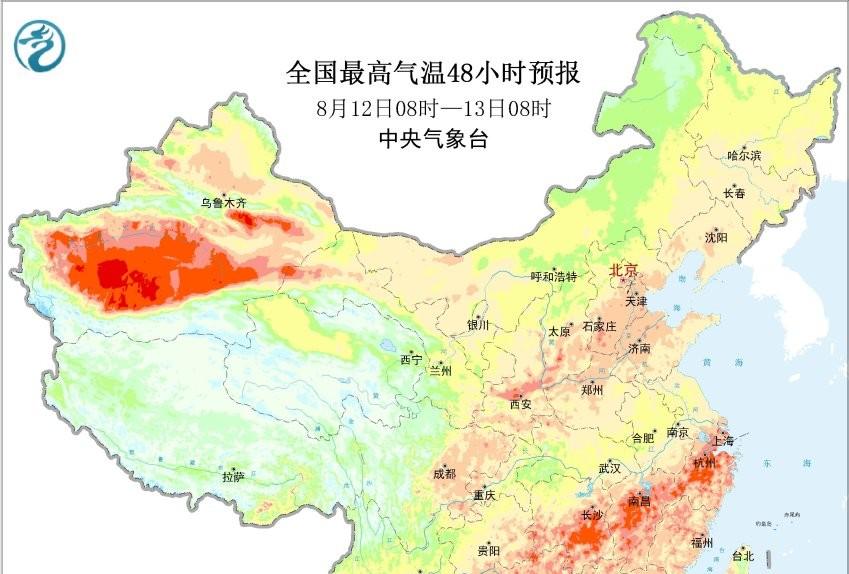 本轮强降雨中心已定，明日8月12号天气预报，暴雨大暴雨分布如下!