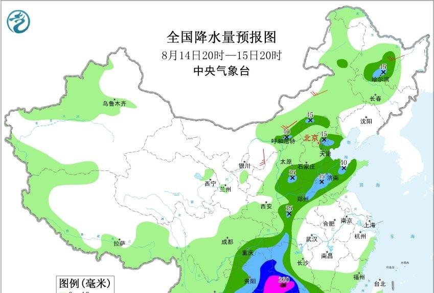 河南！降雨中心已确定！明天16~18号天气预报，中雨大雨分布如下
