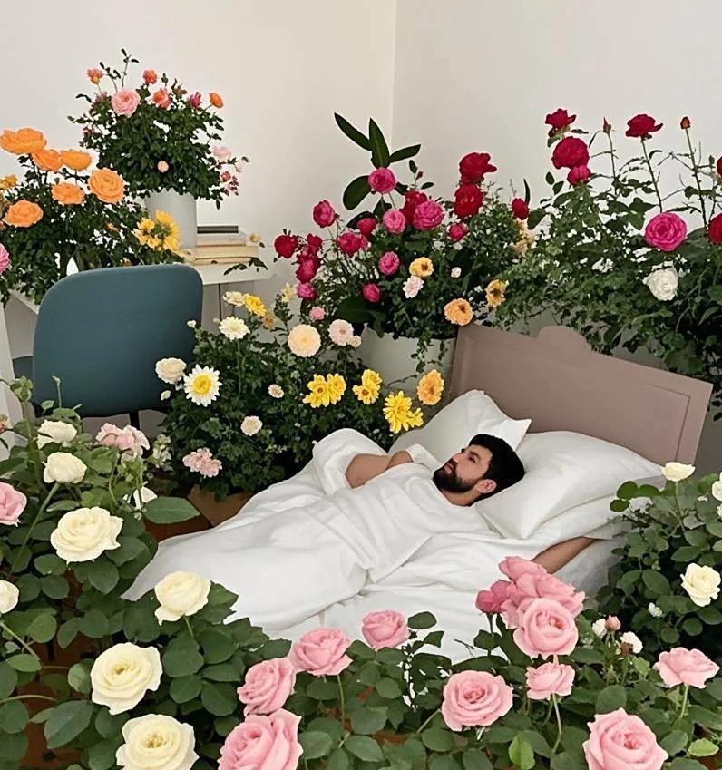 男子吐槽老婆养花“搞得像灵堂，占地又难看”，网友：你审美堪忧