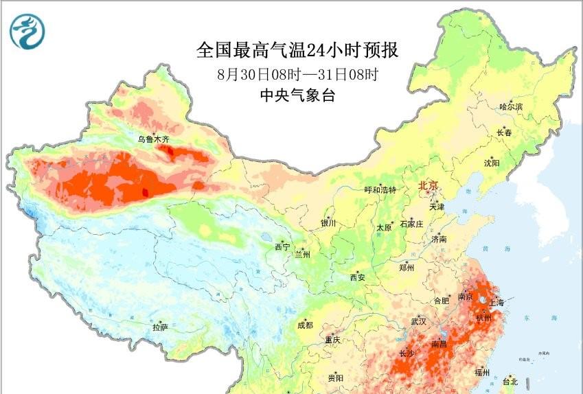 山东！本轮高温中心已确定，明天8月31号天气预报，高温分布如下