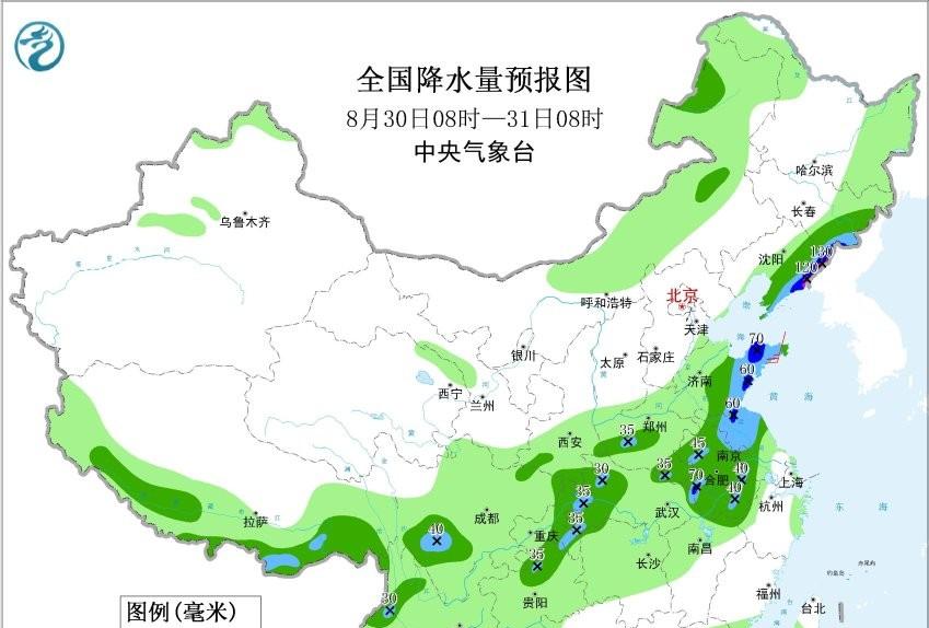 山东！本轮高温中心已确定，明天8月31号天气预报，高温分布如下