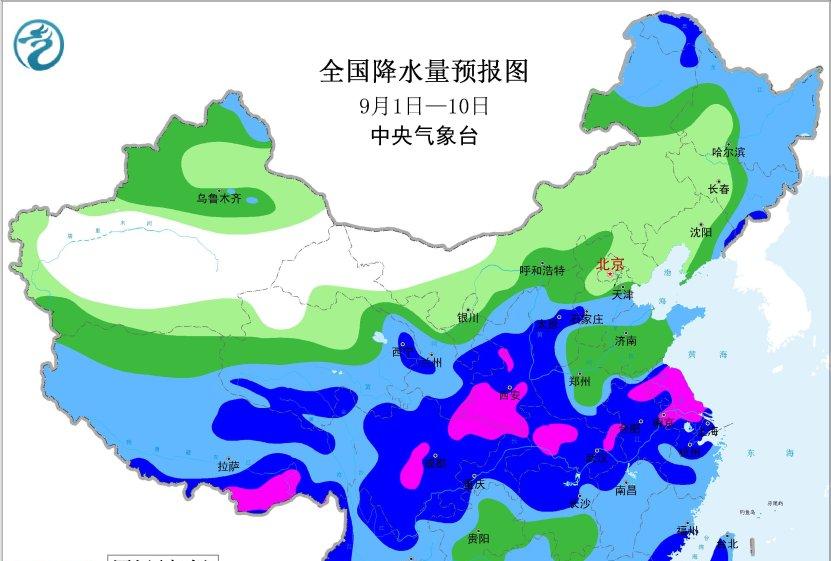 新一轮强降雨中心已定！明天9月2日天气预报，大雨暴雨分布如下