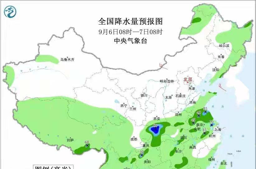 冷空气东移南下，新一轮降温降雨中心已定，大雨暴雨分布如下