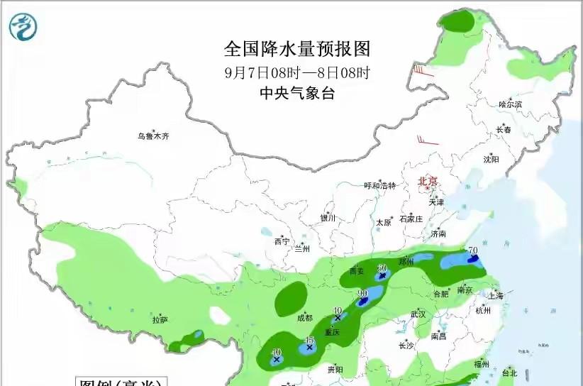 冷空气东移南下，新一轮降温降雨中心已定，大雨暴雨分布如下