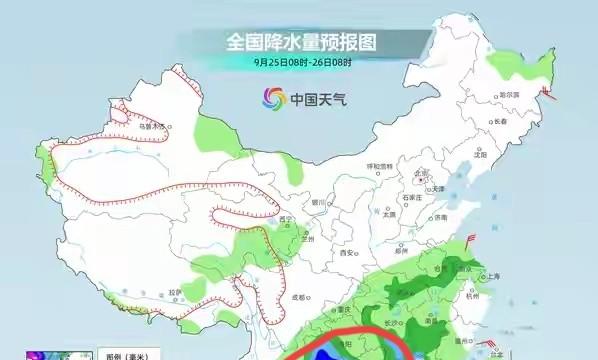 强台风“桦加沙”跑偏！暴雨大暴雨中心已定，24-27号全国天气