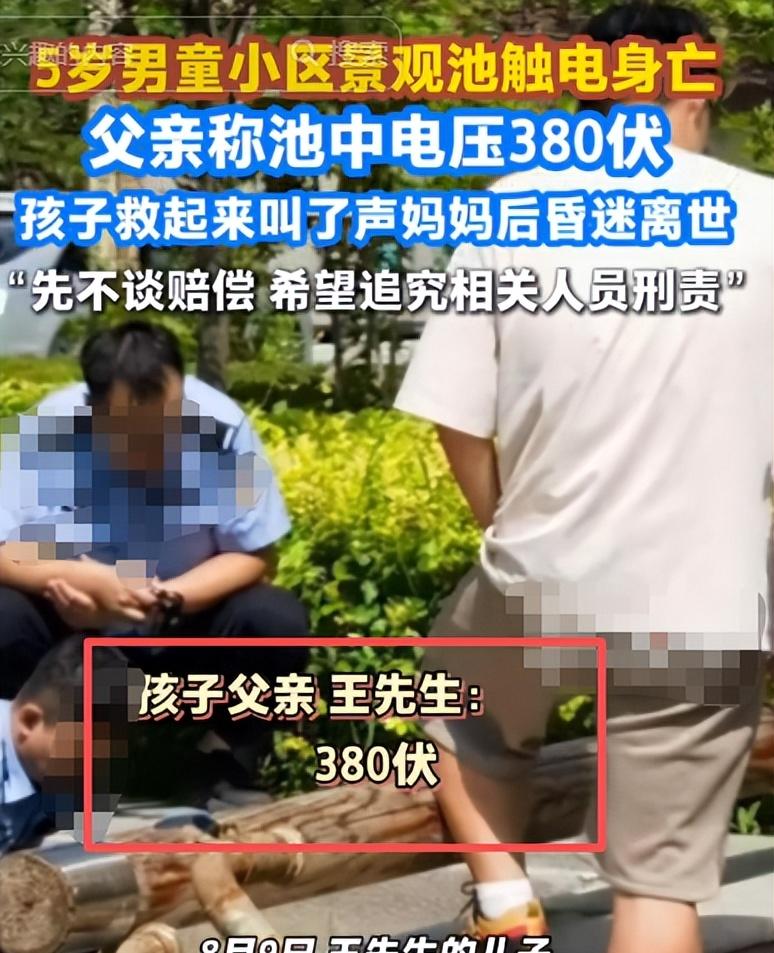 5岁男童触电身亡后续，开发商甩锅，其父亲坚持追责，网友不同情