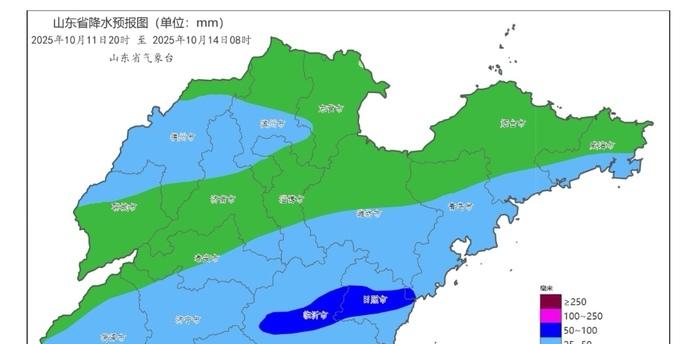 今起至13日山东将出现持续阴雨天气，对农业、交通影响较大