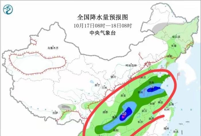 冷空气排队来袭！气温骤降10度！降温降雨中心已定，具体分布如下