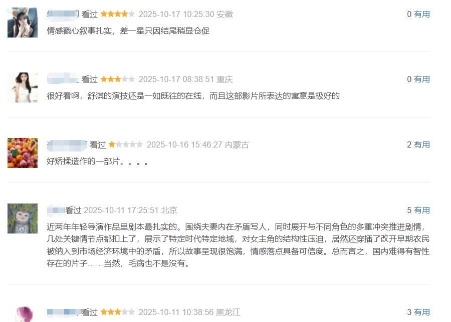 口碑两极分化，票房仅6.4万，舒淇新片被两部好莱坞大片打懵了
