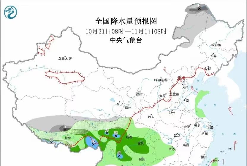降温超10度!今起山东等地又将出现降雨天气,30-11月2日全国天气 降温超10度!今起山东等地又将出现降雨天气,30-11月2日全国天气