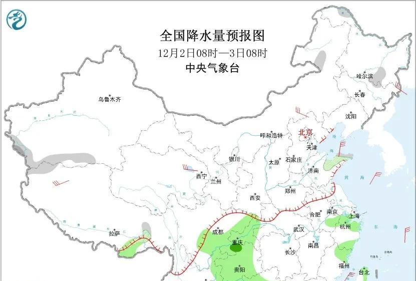 寒潮“接管”天气图！苏皖浙局地降温超10℃，明起雨雪大风登场