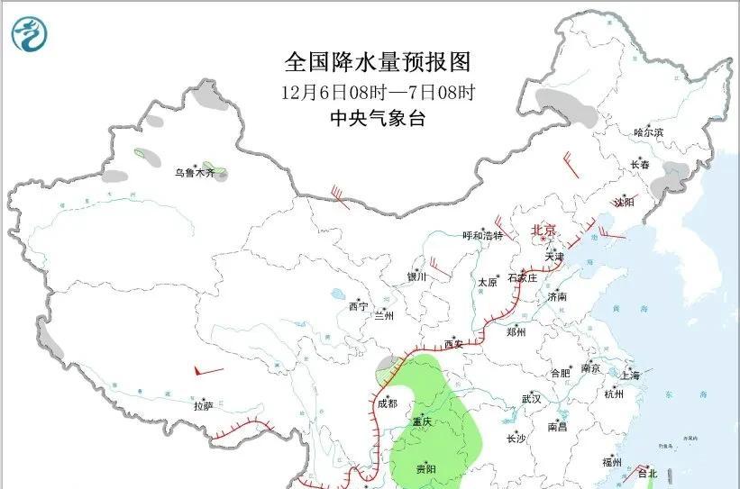 两股冷空气排队上场！12月7日起北方降温8℃来袭，10日新一轮更猛