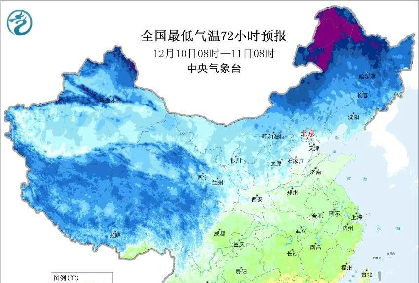 寒潮锁定我国，降温地图亮红灯！新疆暴雪打头阵，多地跌幅超14℃