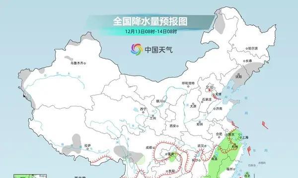 重要天气提示：大范围的大雪或大暴雪继续！12-14号全国天气预报