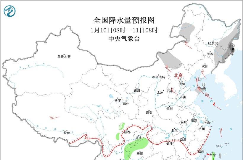 中央气象台：较强冷空气来袭，北方有大风降温沙尘降雪天气