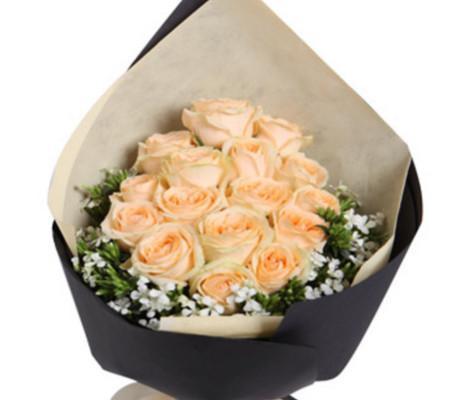 香槟玫瑰的象征意义（浪漫）