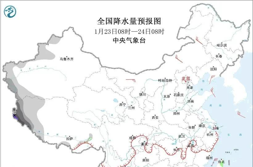 新一轮冰冻雨雪来袭：21-23日湘黔桂锁定冻雨，西藏局地大暴雪