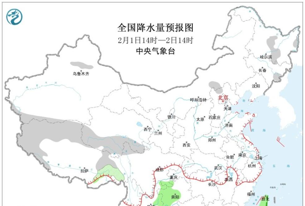 新一轮强冷空气2月5日来，先火箭式升温再狂降，还有大范围雨雪